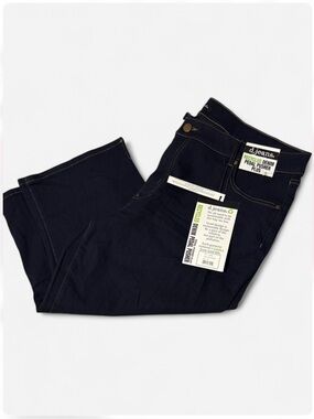 d. jeans Recycled Denim Pedal Pusher Plus Size 22W NWT